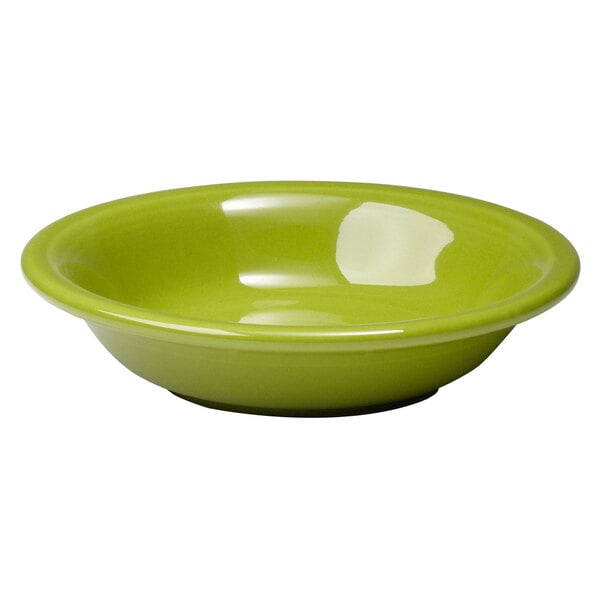 A lemongrass green Fiesta china fruit bowl.