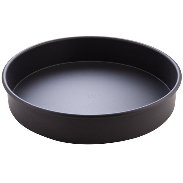 An American Metalcraft hard coat anodized aluminum round cake pan.