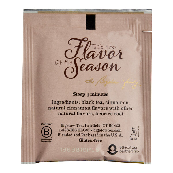 Bigelow Sweet Cinnamon Dolce Black Tea Bags - 18/Box