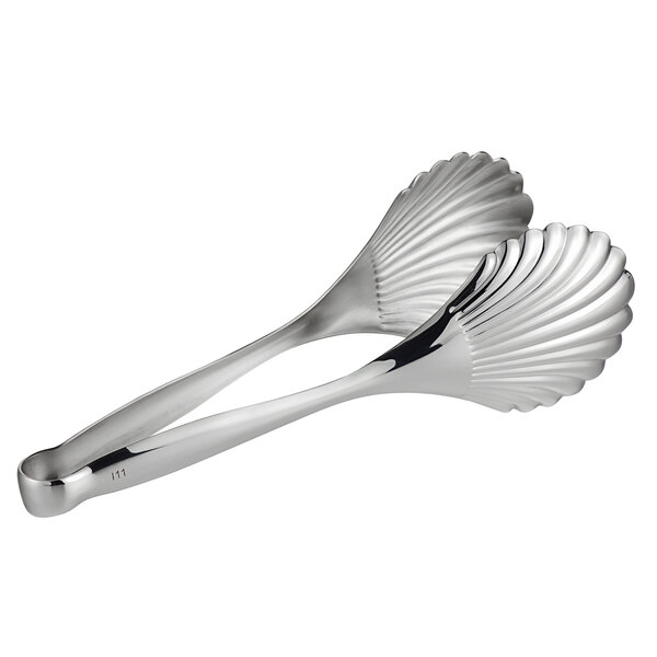 Vollrath 46927 10 Stainless Steel Scalloped Serving Tongs with Mirror  Finish