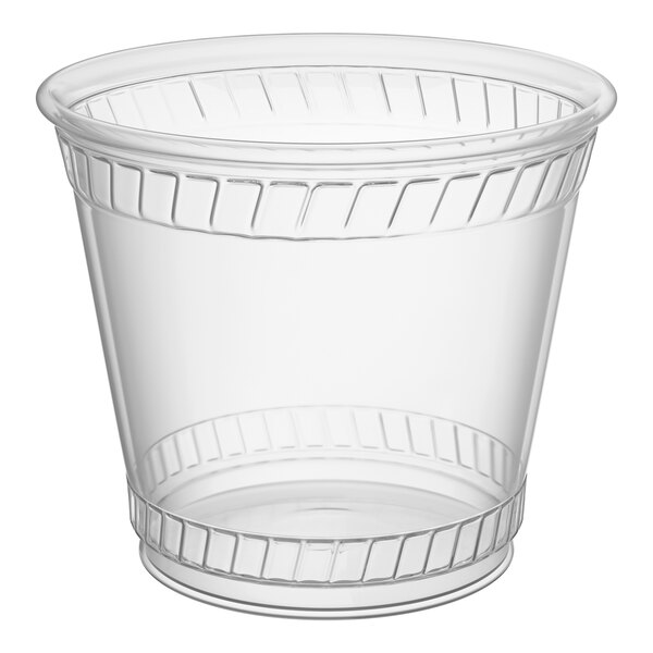 Fabri-Kal GC9OF Greenware 9 oz. Compostable Clear Customizable Plastic Squat Cold Cup - 1,000/Case