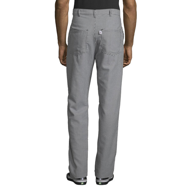 Threads 4013 Unisex Houndstooth Customizable Straight Leg Chef