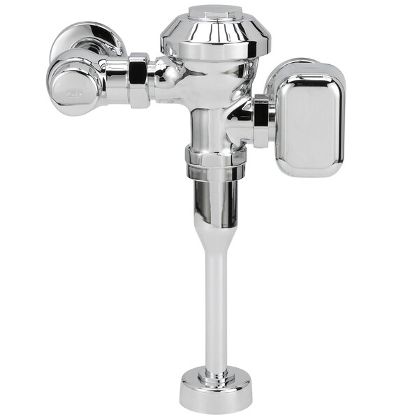 The Zurn Aquaflush urinal flush valve with hardwired automatic sensor.