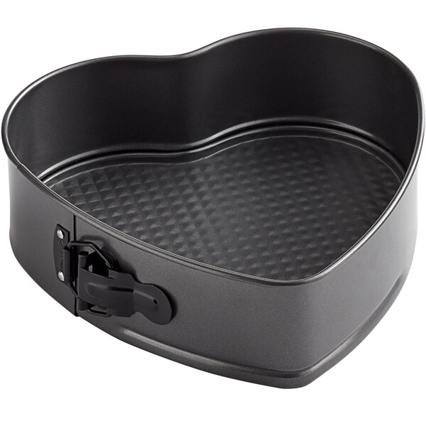 NUOMI Springform Cake Pan 4.3 Non-stick Cheesecake Pan Heart-shaped Bakeware with Removable Smooth Bottom