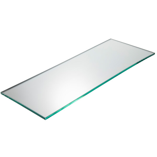 a rectangular mirror with a clear border