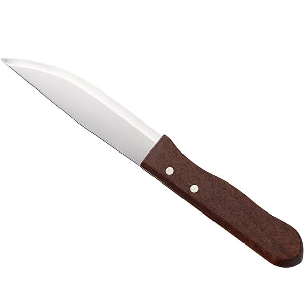 Choice 5 Jumbo Stainless Steel Steak Knife with Wood Handle and