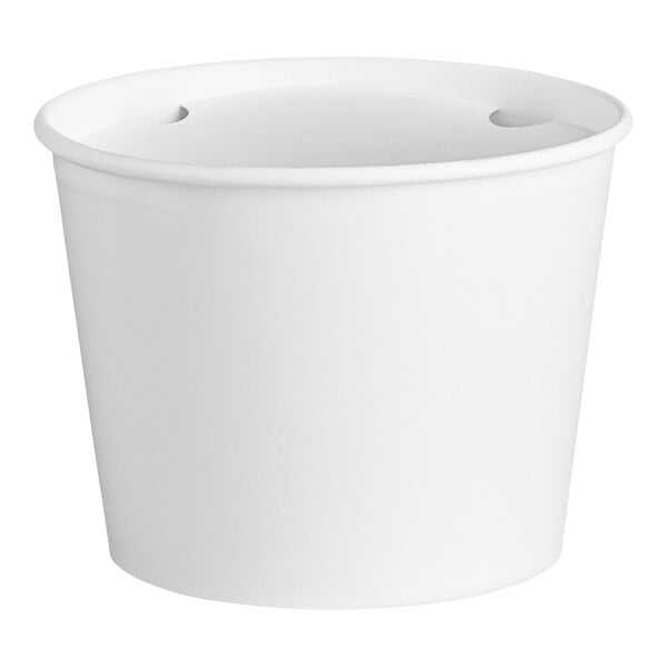A white Choice food bucket with a lid.