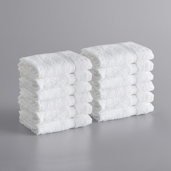 600 PACK white Hotel/Motel wash Cloth 100% Cotton 12x12 