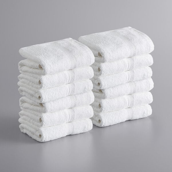 Essentials White Hand Towel, Cotton Sold by at Home