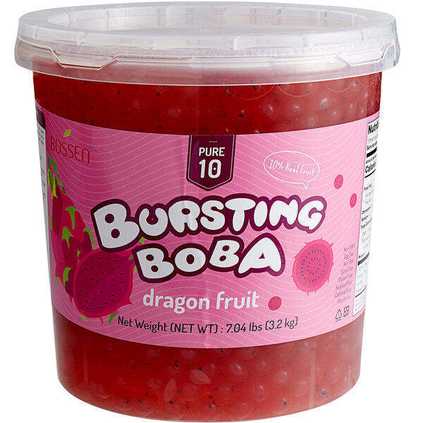 Bossen 7 04 Lb Pure10 Dragon Fruit Bursting Boba 4 Case