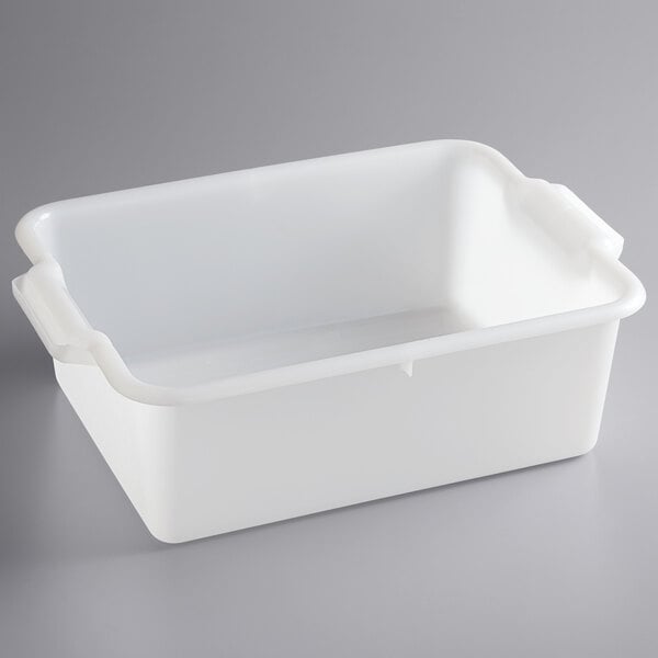 Vollrath 52657 Signature 20" x 15" x 7" White High Density Polyethylene