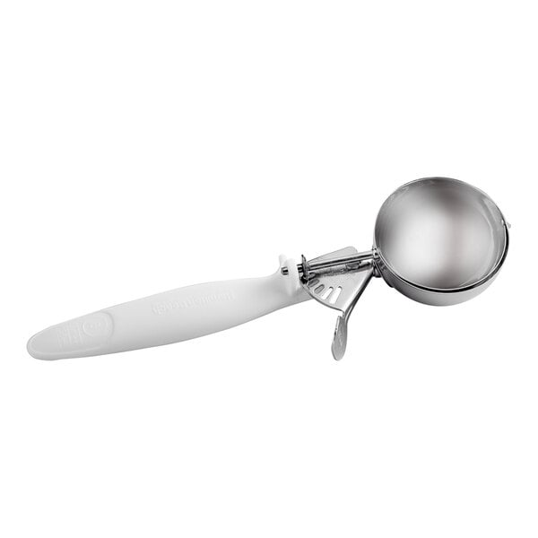 Hamilton Beach 80-06 #6 White Thumb Press Disher with Ergonomic Handle - 4.66 oz.