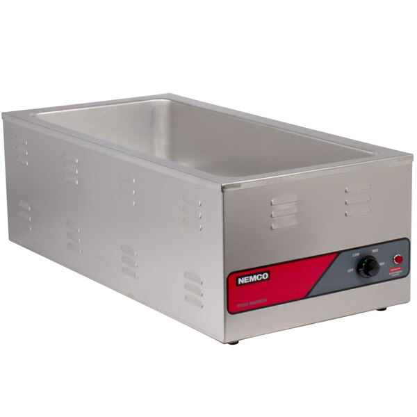Nemco 6055A43 4/3 Size Countertop Food Warmer with 31" Long Exterior 120V, 1500W