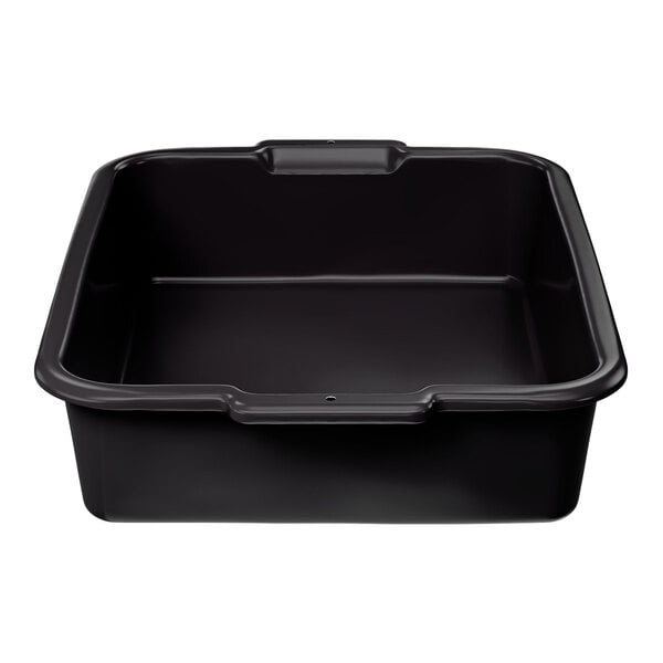 Vollrath 52611 Signature 20" x 15" x 5" Black High Density Polyethylene Bus Tub