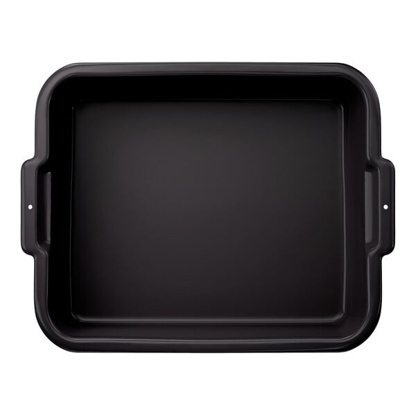 Vollrath 52611 Signature 20" x 15" x 5" Black High Density Polyethylene Bus Tub