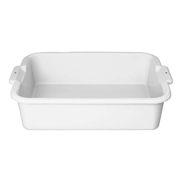 Vollrath 52615 Signature 20" x 15" x 5" White High Density Polyethylene Bus Tub
