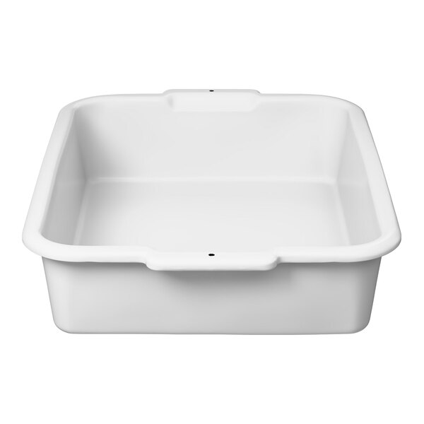Vollrath 52615 Signature 20" x 15" x 5" White High Density Polyethylene Bus Tub