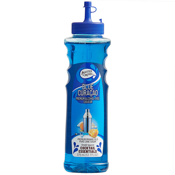 Master of Mixes 375 mL Blue Curacao Syrup