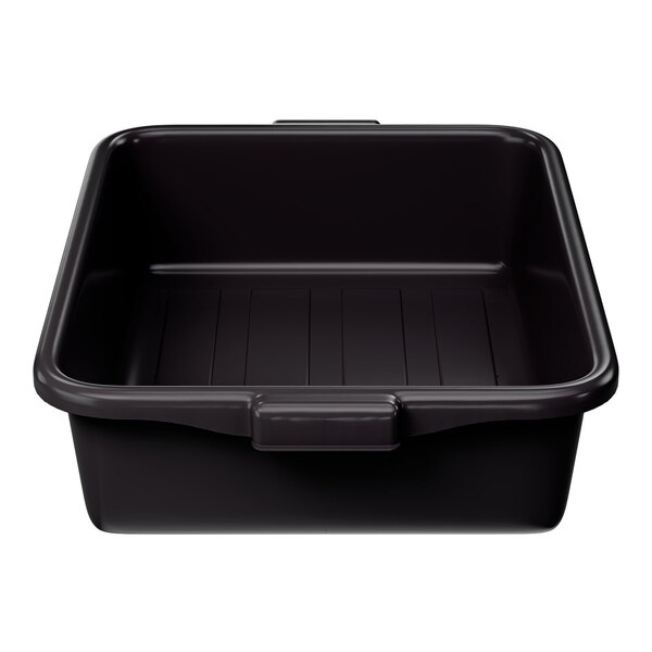 Vollrath 1521B-06 Traex® 20" x 15" x 5" Black High Density Polyethylene Bus Tub - Bulk