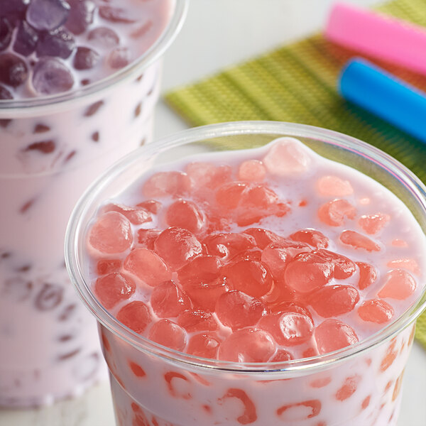 Bossen 4.4 lb. Cherry Blossom Crystal Boba in Syrup