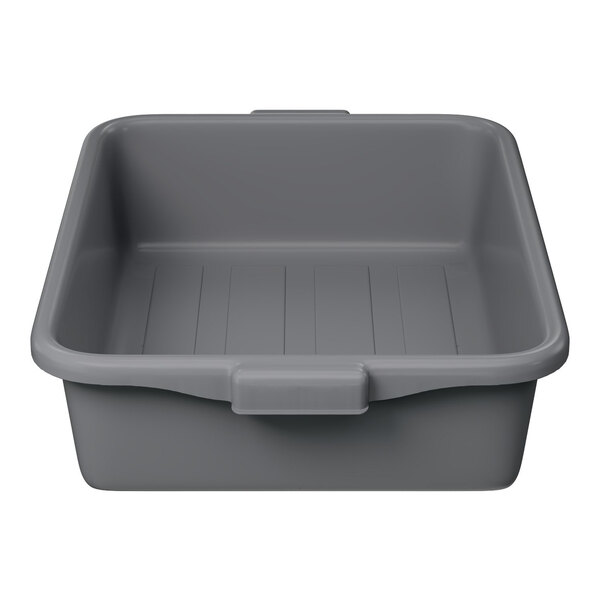 Vollrath 1521B-31 Traex® 20" x 15" x 5" Gray High Density Polyethylene Bus Tub - Bulk
