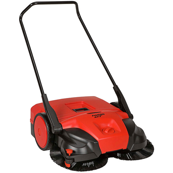 2 in 1 Walk-behind Sweeper Broom Cleaner With A Brush, Effectively