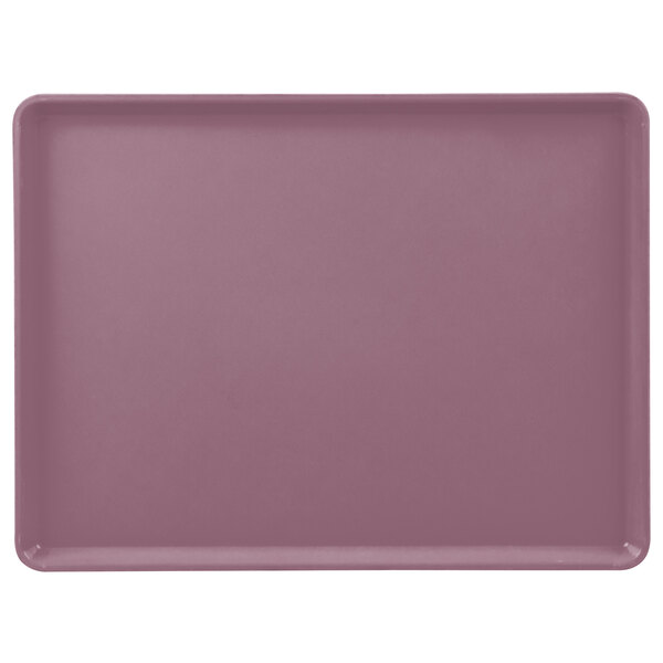 A purple rectangular Cambro dietary tray.