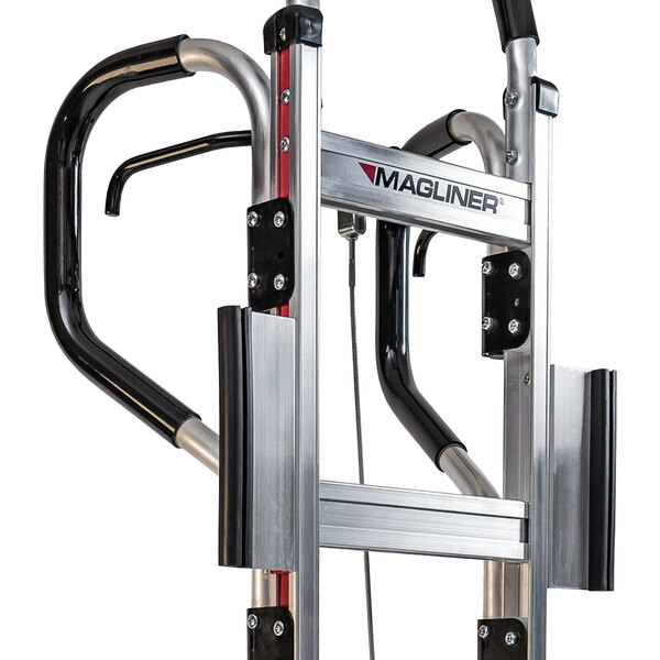 A close-up of the Magliner Appliance Truck with the fourth wheel attachment.