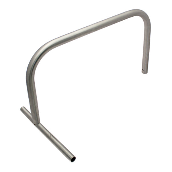 A metal U-shaped frame with two straight legs and a horizontal bar at the base, likely a component for a larger device.