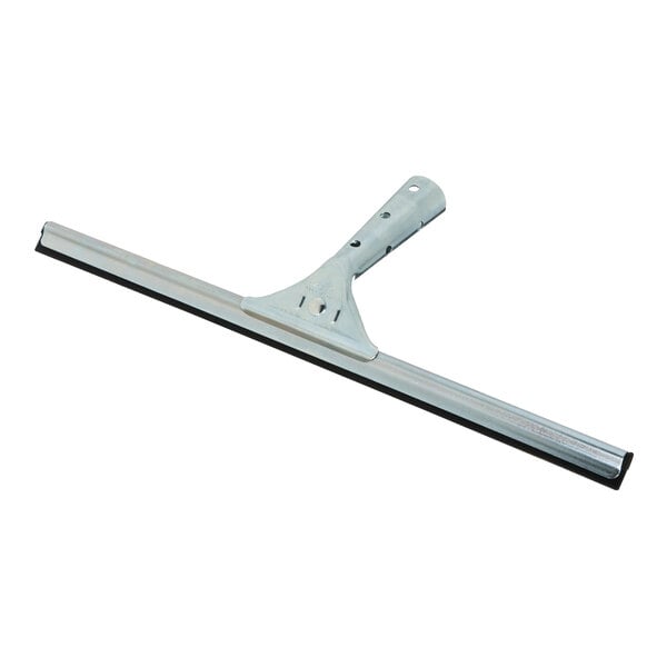 A 16-inch window squeegee with a steel handle.