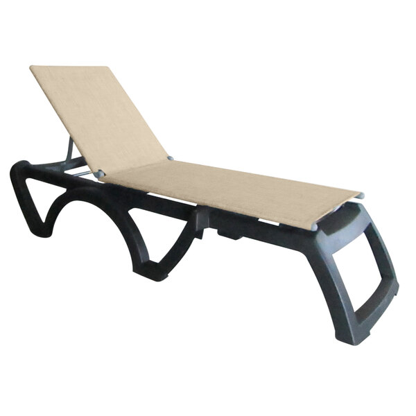 Grosfillex Us120002 Jamaica Beach Charcoal Calypso Adjustable Chaise Lounge With Straw Sling Seat 2 Case - Outdoor Patio Sling Chaise Lounge Chair Grosfillex Us120002 Jamaica Beach Charcoal Calypso Adjustable Chaise Lounge With Straw Sling Seat 2 Case - Outdoor Patio Sling Chaise Lounge Chair