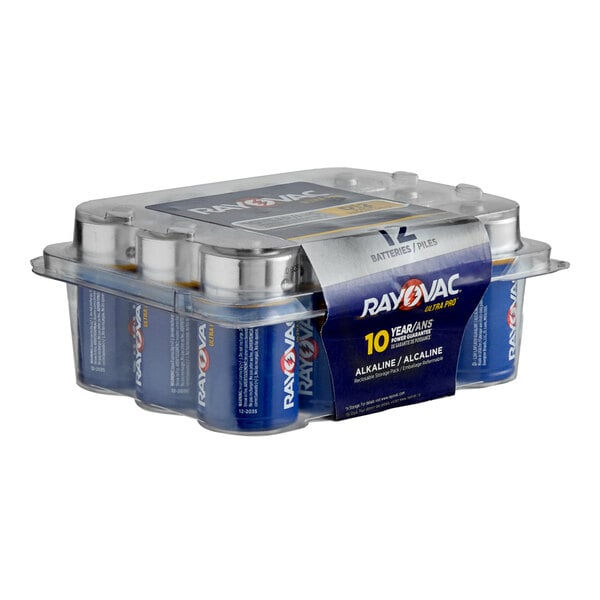 Rayovac ALD-12PPJ Ultra Pro Industrial D Alkaline Batteries   - 12/Pack