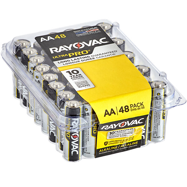 Rayovac Alaa-48ppj Ultra Pro Industrial Aa Alkaline Batteries - 48 Pack