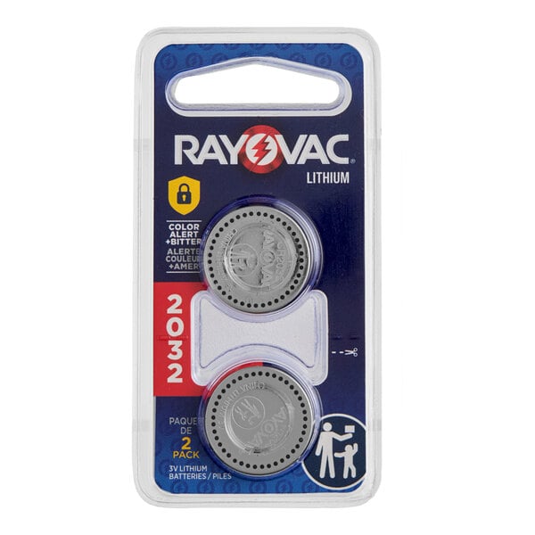 Rayovac KECR2032-2G 3V CR2032 Lithium Coin Button Batteries - 2/Pack
