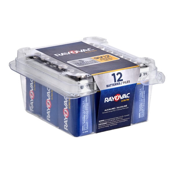 Rayovac AL9V-12PPJ Ultra Pro Industrial 9V Alkaline Batteries   - 12/Pack