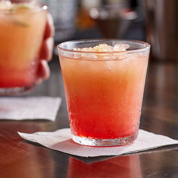 a blurry image of a glass