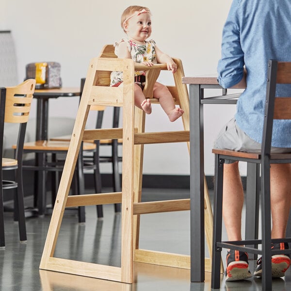 Toddler Booster High Chair Stool Child Solid Wood Furniture Childrens Kids Seat 