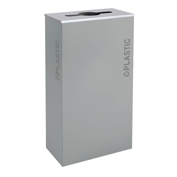 A grey rectangular Ex-Cell Kaiser plastic receptacle with a lid.