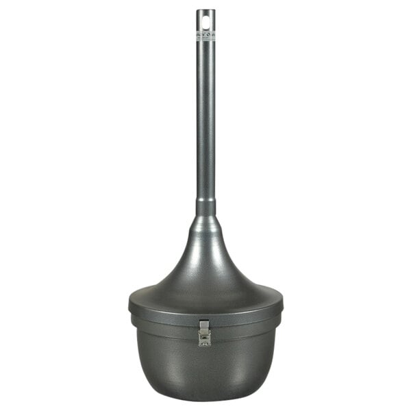 A close-up of the Ex-Cell Kaiser Smokers' Oasis charcoal receptacle.