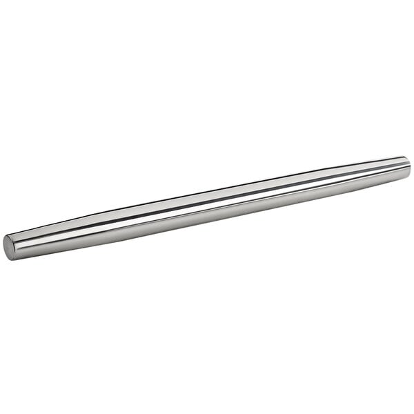 A Fox Run stainless steel tapered rolling pin.