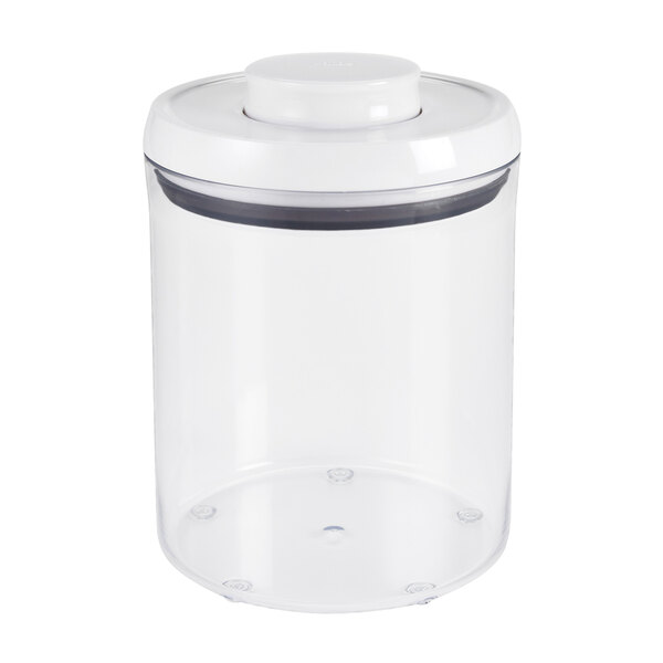 OXO 1130080 Good Grips 1.9 Qt. POP Round Canister with White POP Lid