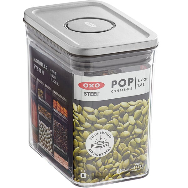 OXO Steel 1.7 qt. POP Coffee Canister