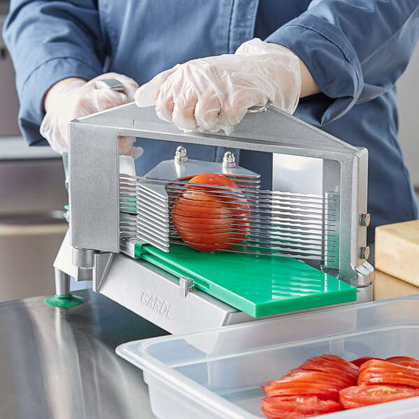 thumbnail image 2 of Commercial Vegetable Fruit Dicer With 3/8" And 1/4" Grids - Stainless Steel Tomato Slicer, Heavy Duty 18.5" X 7.9" X 7.9" 2 of 4