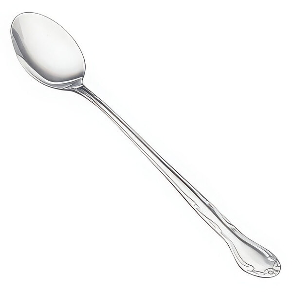 A Vollrath stainless steel iced tea spoon with a handle.