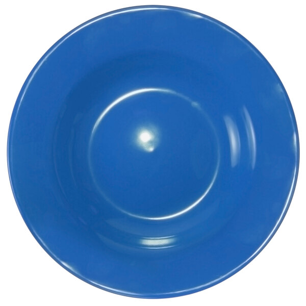 A light blue stoneware bowl.