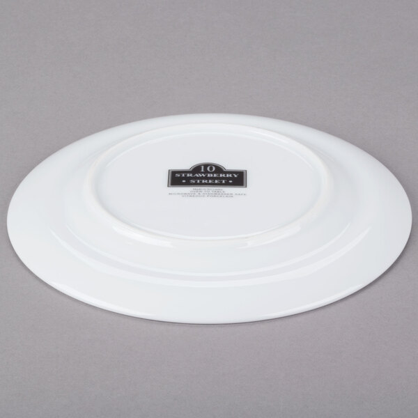 10 Strawberry Street TAV5 Taverno 7" White Porcelain Bread and Butter