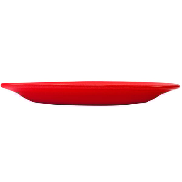 a red object with a white stripe