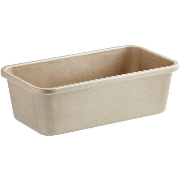 An OXO Good Grips aluminized steel rectangular bread loaf pan.