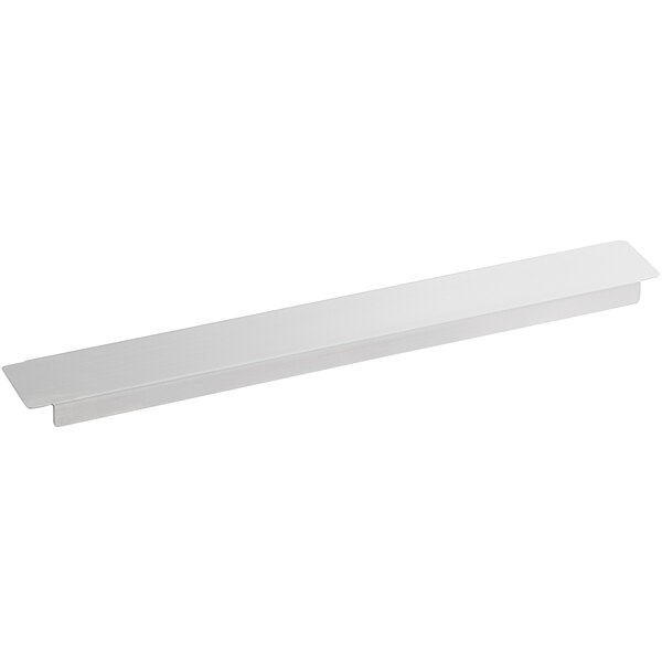 A white metal bar with a rectangular shape.