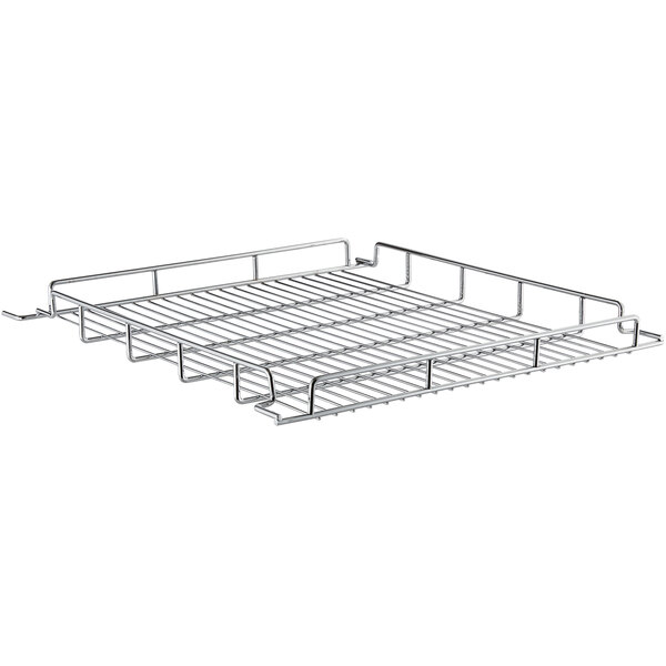 a metal rack with a handle